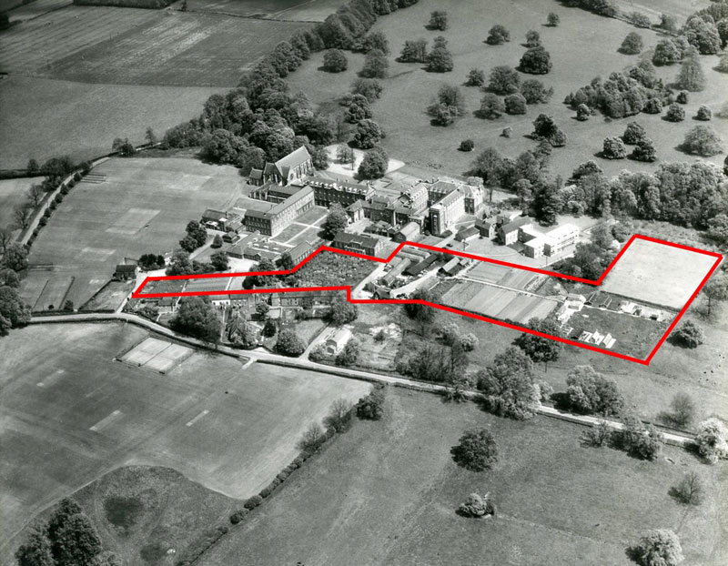 Aerial Photo of St. Edmund's College from 1965 Aerial Photo of St. Edmund's College from 1965